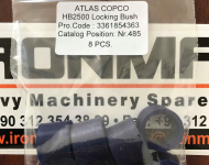 Atlas Copco HB 2500 Locking Bush - 3361 8543 63
